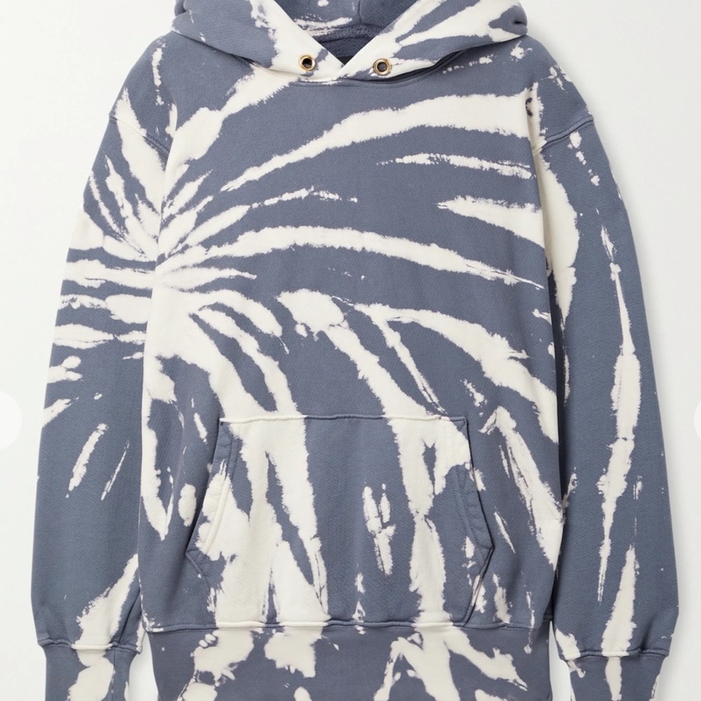 Les Tien Blue Tie Dye Sweatshirt Small